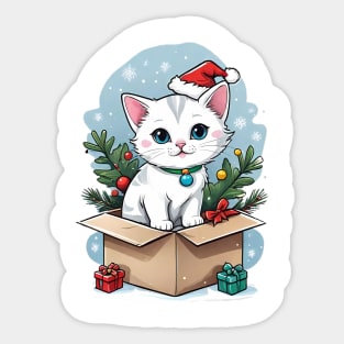 Cat christmas Sticker